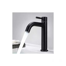 Matte Black Stainless Steel Cold Water Faucet for Home Kitchen European Classic Style (G1/2in Male Thread)