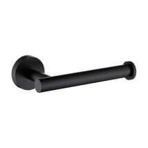 Matte Black Toilet Paper Holder SUS304 Stainless Steel, Modern Round Tissue Roll Holders Wall Mount, Toilet Paper Roll Dispenser Bathroom 5 inch tp