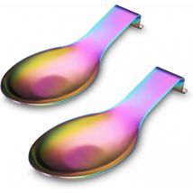 Lune - Matte Sky Stainless Steel Spoon Holder, Kitchen Utensil Holder (2PCS-9.5 Inch)