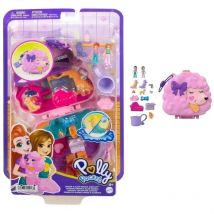 Mattel - coffret caniche au spa - polly pocket - HKV35 - mini poupee polly pocket coffret compact