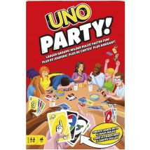 Mattel - Uno Party Jeu De Cartes Familial Avec Cartes Et Règles Spéciales Pour Groupes Nombreux, Version De 6 à 16 Joueurs, Jouet Enfant, a Partir De