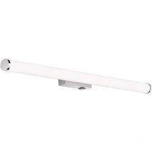 Mattimo Applique Led Per Bagno Metallo Cromato e Diffusore Bianco Ip44 Con Interruttore l. 80Cm