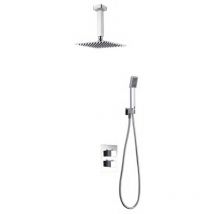 Imex – GPC010 – Unterputz-Duschsystem – Duschkopf 25x25 cm – 2-Wege-Armatur – Chromausführung