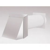 IKM - Teleskop-Mauerkasten mit Lüftungshaube - ø 125 mm, Rundanschluss, Mauerstärken bis 450 mm