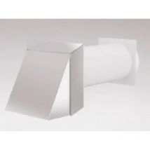 IKM - Teleskop-Mauerkasten mit Lüftungshaube - ø 125 mm, Rechteckanschluss, Mauerstärken bis 450 mm