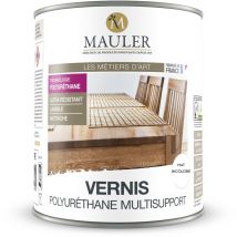 1919 By Mauler - mauler - Vernis Polyuréthane Multisupport - 1L - Mat Incolore - Vernis Adapté à Tous Type de Support
