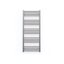 Grauer mischbetrieb Handtuchtrockner, 1380 mm hoch und 500 mm breit - 587 Watt - FIO1380/500V2RGR