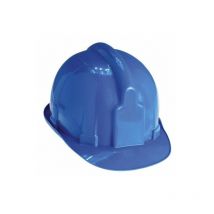 Casques de travail bleus