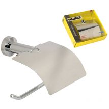 Toilettenpapierhalter Maurer ii mit Abdeckung aus Edelstahl 16x22 cm.