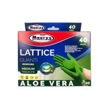 Guanti lattice super pesanti 40 pz taglim- 7/8 aloe vera - Maury's