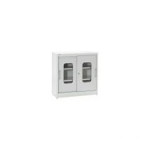 Armario de puertas correderas con ventanilla con 2 baldas h x