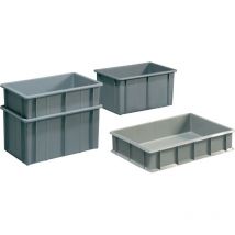 Mauser - Conteneur de transport gerbables rectangulaire 37,0 l pe gris L503xl340xH257 mm