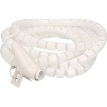 128532 Guaina spiralata Bianco Plastica 1 pz. - Cablehome