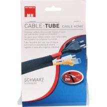 Max Hauri 136690 Rivestimento Del Cavo, Nero, 2m