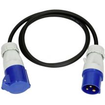 MaxCamp 163894 Alimentazione Prolunga Blu, Nero 1.5 m H07RN-F 3G 1,5 mm² Resistente agli olii, resistente ai raggi uv,