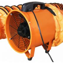 Maxblast - Ventilateur Industriel d'extraction de poussière 250mm Tuyau d'air portable de 6m Ventilateur d'extraction de fumée d'atelier Ventilateur