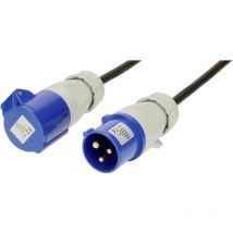 Maxcamp - Max Hauri 165376 Strom Verlängerungskabel 16 a Blau, Schwarz 25 m H07RN-F 3G 1,5 mm² UV-Beständig,