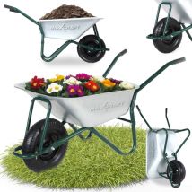Schubkarre / Bauschubkarre Luftbereifung 250 kg 100 l - Grün - Maxcraft