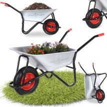 Schubkarre / Bauschubkarre Luftbereifung 250 kg 100 l - Schwarz - Maxcraft