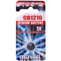 11238800 pila doméstica Batería de un solo uso CR1216 Lithium-Manganese Dioxide (LiMnO2) - Maxell