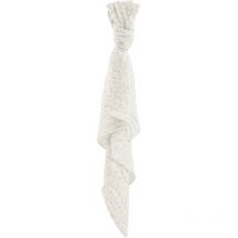 Maxi lange en coton bio Leafy Bunny Ecru 120x120 cm