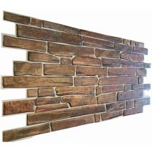 Eternal Parquet - maxi Pannelli 3D hi-res Rivestimento a parete in pvc - pietra antica- Realistici e isolanti.