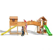 Fungoo - maxi set sized plaza con due casette e ponte