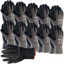 Maxiflex Handschuhe Größe 9 Endurance 10 Paar - Arbeitshandschuhe mit Noppen für Herren und Damen - Montagehandschuhe mit bestem Grip