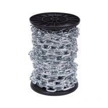 Maxima - cadena acero cincado 6mm bobina 37 mt. , Bobina de 37 metros de cadena de acero zincada Fabricada en acero de alta calidad recubierta con