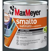 Smalto a solvente per ferro e legno satinato antracite R7016 2 l - Maxmeyer