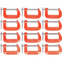 12pcs C-Schraubzwingen-Set 50mm c Zwingen Holzbearbeitung Does not rust c clamps für den Modellbau - Maxpower