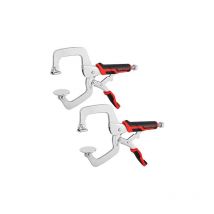 Maxpower - 27,9 cm Stirnklemmen für Holzbearbeitung, 2 Stück C-Klemm-Verriegelungszange mit großem flachem Drehpad, C-Klemmen zum Schweißen und