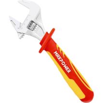 Maxpower - Clé à molette, clé à fourche isolée pour électriciens, vde 1000V, clé à molette en acier au chrome-vanadium, longueur : 250 mm / 10
