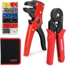 Max Power - maxpower Crimpadora Terminales Alicates y Pelacables Kit