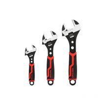 Jeu de Cle a Molette 150mm 200mm 250mm Clé à Molette avec Grande Ouverture 15,20,30mm 3 Pièces - Maxpower