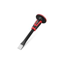 MAXPOWER Scalpello per Muratura con Protezione per le Mani, Scalpello Piatto per Muratura 30 x 3 cm, Scalpello a Freddo in Acciaio Legato