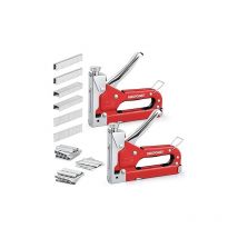 Set di cucitrici per tappezzeria da 2 pezzi, cucitrice manuale per legno 3 in 1 con 3000 pezzi di punti metallici per tappezzeria - Maxpower