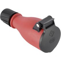 Nv 48 kl Schutzkontaktkupplung Kunststoff Schwarz/Rot IP54 - Maxtrack