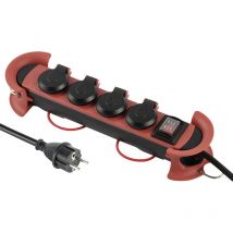 Maxtrack NV 61-5 L Steckdosenleiste mit Schalter Schwarz Schutzkontakt 1 St.