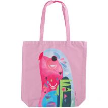 Hulala Home - Maxwell & Williams Pete Cromer Bolsa Lateral con Diseño de Loro de 100% Sarga de Algodón, 42 x 41 cm – Rosa