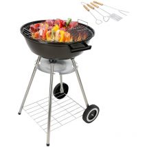 Maxxgarden - Barbecue Charbon - bbq Grill - 45cm Diamètre - Incl. Accessoires