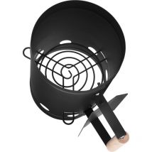 Allumeur de charbon de bois - Allume-barbecue - Allume-briquettes en métal - 27x16cm - Maxxgarden
