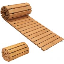 Maxxgarden - Chemin de roulement en bois 244x45x1.5 cm - Voies roulantes de jardin - Dalles de trottoir - Lames de terrasse en bois - Pierres pour