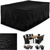 Maxxgarden - Housse pour salon de Jardin - Résistant aux Intempéries - Imperméable - Oxford Polyester - 308x138x89 cm - Noir
