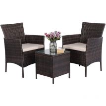 Maxxgarden - Salon De Jardin - Fauteuil Balcon Exterieur Petit Espace - Salon Balcon