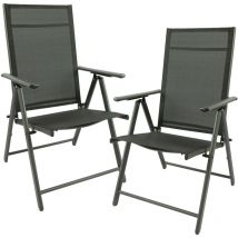 Garden Set di Sedie da Giardino - Sedie a Legaccio Regolabili per Patio - Set di 2 - Schienale Regolabile - Ultra Leggere - 56 x 56 x 110 cm - Maxx