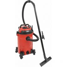 Maxxhome - Aspirateur de chantier - Aspirateur Multi-Usages - Fonction de Soufflage - 25L - Rouge