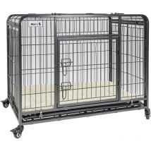 Cage Pour Chien - Cage Pliable en Métal Pour Chien - Caisse De Transport Pour Chien XXl - Avec Plaid Luxueux - Convient Pour le Transport - 110x71x78