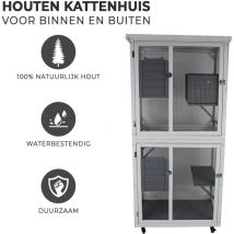 Gabbia per gatti – Trasportino gatto – Gabbia per gatti – Gabbia per uccelli – Voliera per gatti – Tiragraffi per gatti adulti – Cuccia gatto – 82 x