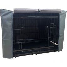 MaxxPet Housse pour cage à chien 78x48x56 cm - Housse de banc - Housse de caisse pour chien - Noir